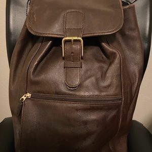 Coach Leather Backpack
